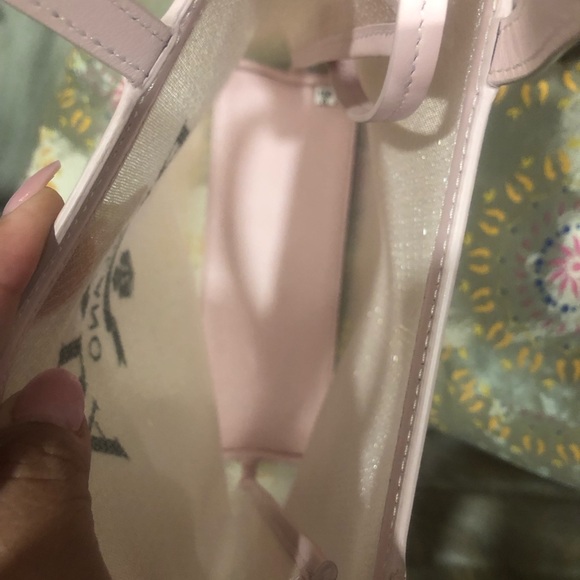 Prada Light Pink Small Sequin Mesh Tote with Matching Wristlet ๐ - Picture 5 of 16